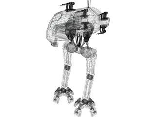 Robot Walker 3D Model preview