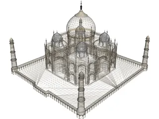 Taj Mahal 3D Model preview