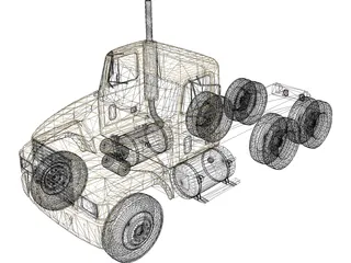Mack CH613 (1993) 3D Model preview