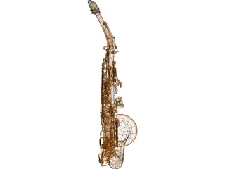 Saxophone 3D Model preview
