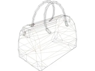 Duffel Sports Bag 3D Model preview