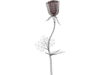 Rose 3D Model preview