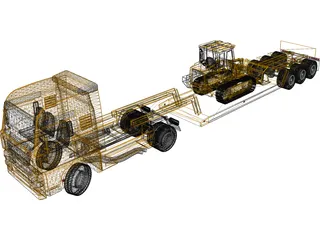 Euro Lowboy 3D Model preview