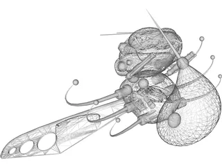 Metal Bee 3D Model preview