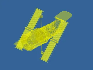 Hubble Space Telescope 3D Model preview