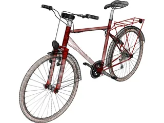 Bike Touring 3D Model preview