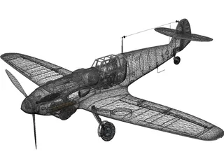 Messerschmitt 3D Model preview