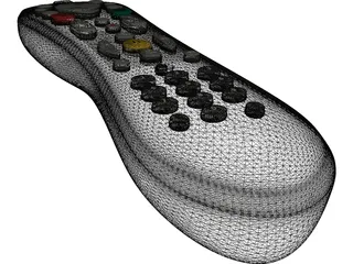 DirecTV Remote Control 3D Model preview