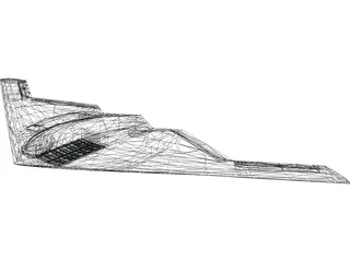 B2 Stealth Bomber 3D Model preview