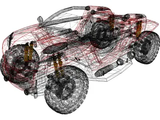 Peugeot Hoggar Concept 3D Model preview