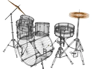 Drum Set 3D Model preview