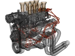 Chevrolet Small Block Engine 3D Model preview