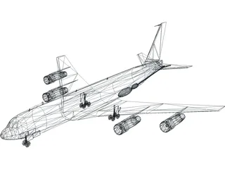KC-135R Stratotanker 3D Model preview