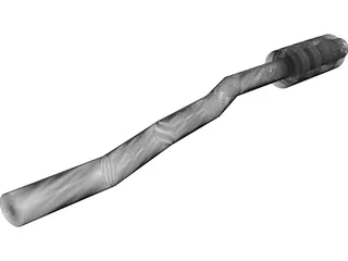 Street Car Exhaust 3D Model preview