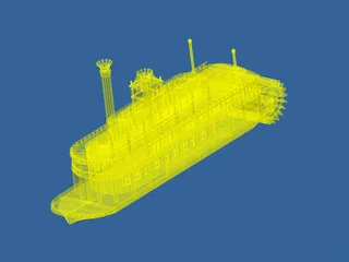 Boat 3D Model preview