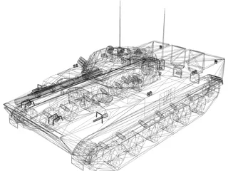 BMP-3 Infantry Fighting Vehicle 3D Model preview