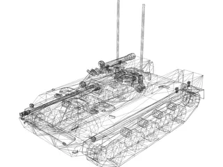 BMD-3 Airborne IFV 3D Model preview