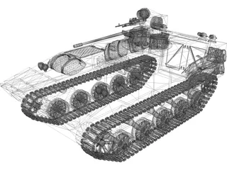 AMX-10P French IVF 3D Model preview