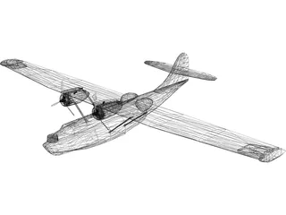Amphibious Aircraft 3D Model preview