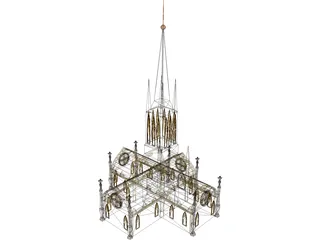 Cathedral 3D Model preview