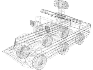 SA-8 SAM 3D Model preview