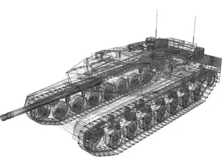Leopard 2 A5 3D Model preview
