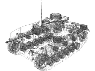 Panzer-3 Ausf.M 3D Model preview