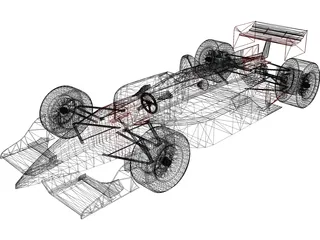 Indy Car 3D Model preview