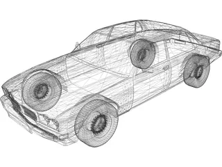 Jaguar XJ6 (1989) 3D Model preview