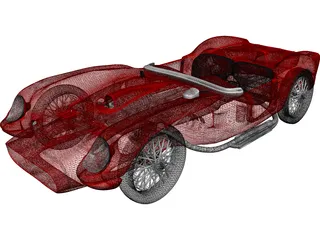 Ferrari 250 Testa Rosa (1957) 3D Model preview