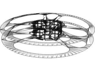 Reel Spool 3D Model preview