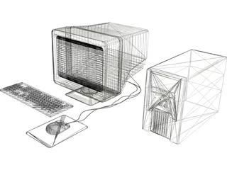 Computer 3D Model preview