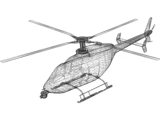 Bell 407 3D Model preview