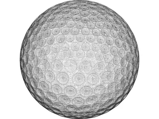 Golf Ball 3D Model preview