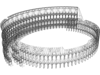 Coliseum Roman 3D Model preview