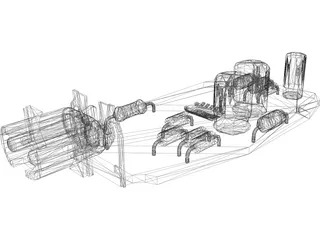 Circuit Board 3D Model preview
