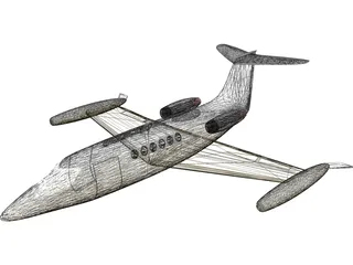 Bombardier Learjet 31A 3D Model preview
