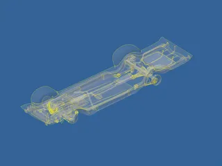 Chassis Chevrolet Caprice (1986) 3D Model preview