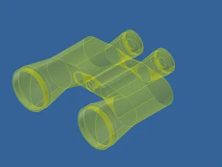 Binoculars 3D Model preview