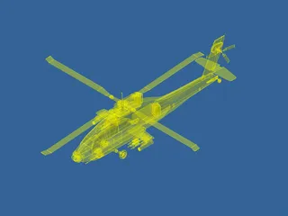 Boeing AH-64 Apache 3D Model preview