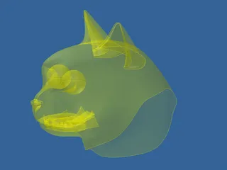 Cat Head 3D Model preview