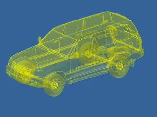 Toyota Land Cruiser (1998) 3D Model preview
