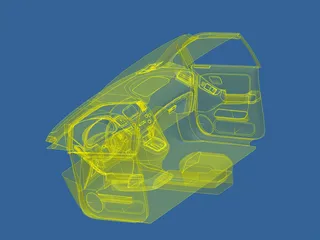 Interior Lexus RX 300 (1998) 3D Model preview
