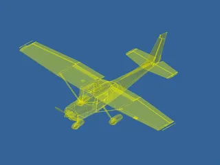 Cessna 150 3D Model preview