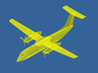 de Havilland Canada DHC-8 3D Model preview