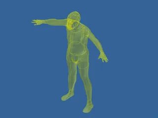 Man Old 3D Model preview