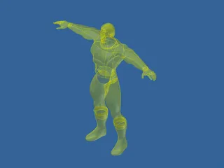 Hero 3D Model preview