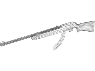 Ruger Rifle 3D Model preview