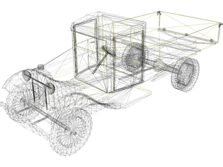 GAZ AA 3D Model preview
