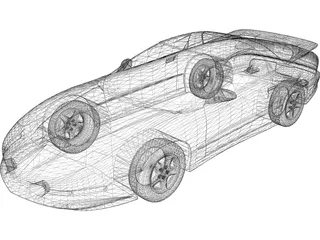 Pontiac Firebird (1996) 3D Model preview